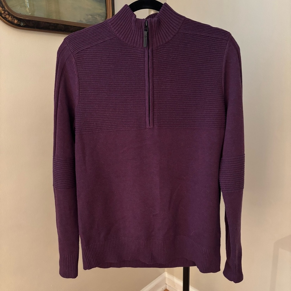 Smartwool Texture Wool Blend Half Zip Sweater In … - image 2